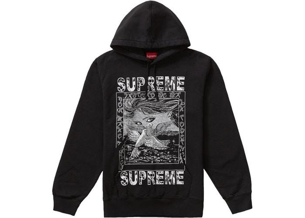 Supreme Doves Hooded Sweatshirt Black - Sneakergott