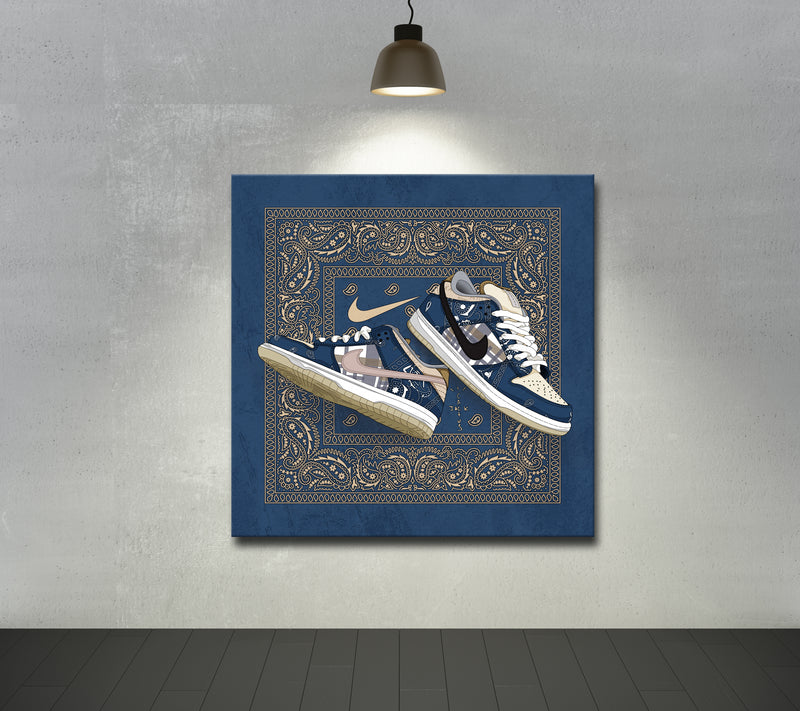 Hochwertiges Wandbild aus Acrylglas mit Sneaker Motiv - Sneakergott