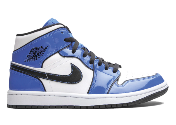Jordan 1 Mid Signal Blue - Sneakergott