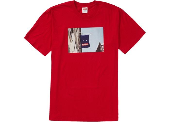 Supreme Banner T-Shirt Tee Red (FW19) - Sneakergott
