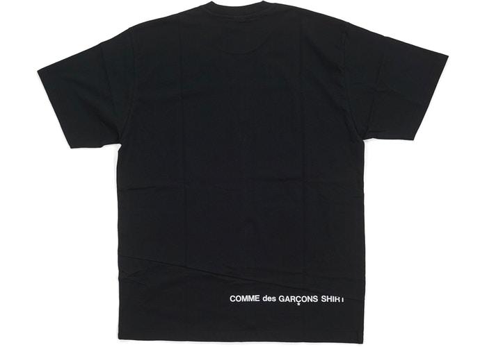 Supreme Comme des Garcons SHIRT Split Box Logo Tee Black - Sneakergott
