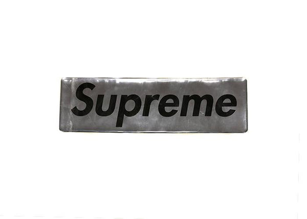 Supreme Plastic Box Logo Sticker Silver - Sneakergott