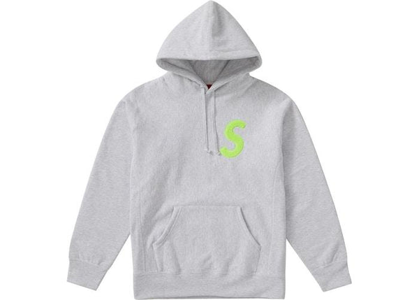 Supreme S Logo Hooded Sweatshirt (FW19) Ash Grey - Sneakergott