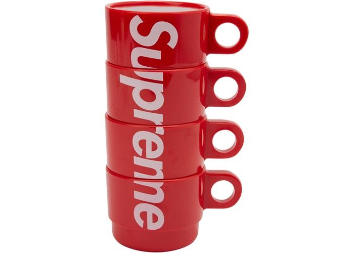 Supreme Stacking Cups (Set of 4) Red - Sneakergott