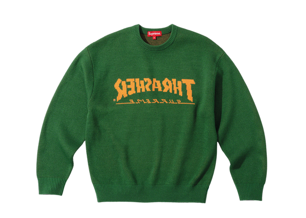 Supreme/Thrasher Sweater Green - Sneakergott